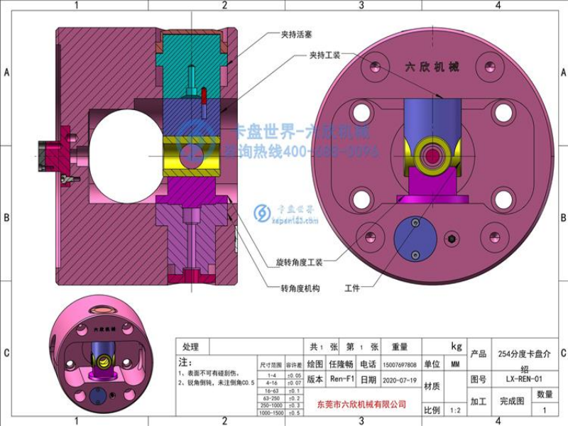 分度卡盤的工作原理