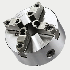 臺灣千島可調式強力型四爪鋼殼手動卡盤FKT系列