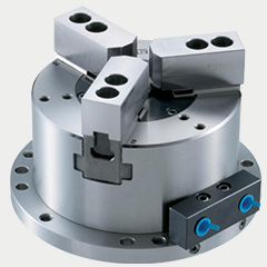 日本北川三爪內藏式氣動卡盤AS系列